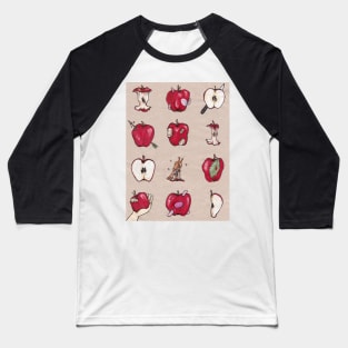 12 RED APPLES Baseball T-Shirt